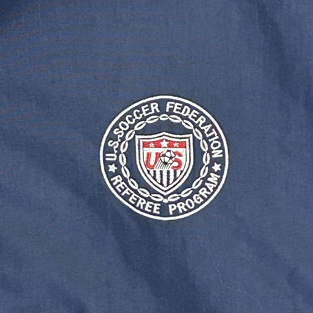 Vintage Official Sports USA Soccer Referee Program Windbreaker Jacket XL - Picture 4 of 9